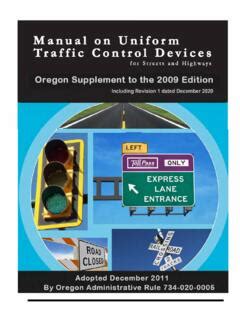 tctd 404|oregon supplement to the mutcd.